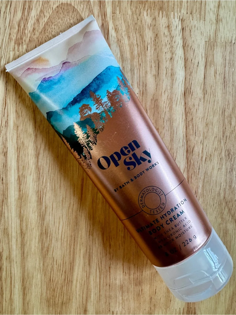 Bath & Body Works Open Sky Ultimate Hydration Body Cream — Copper & Blue